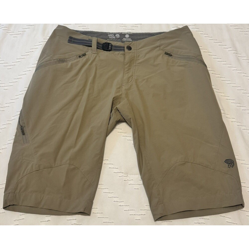 Mountain Hardwear Shorts Women’s Size 6 Khaki Casual Hiking Outdoors Gorpcore